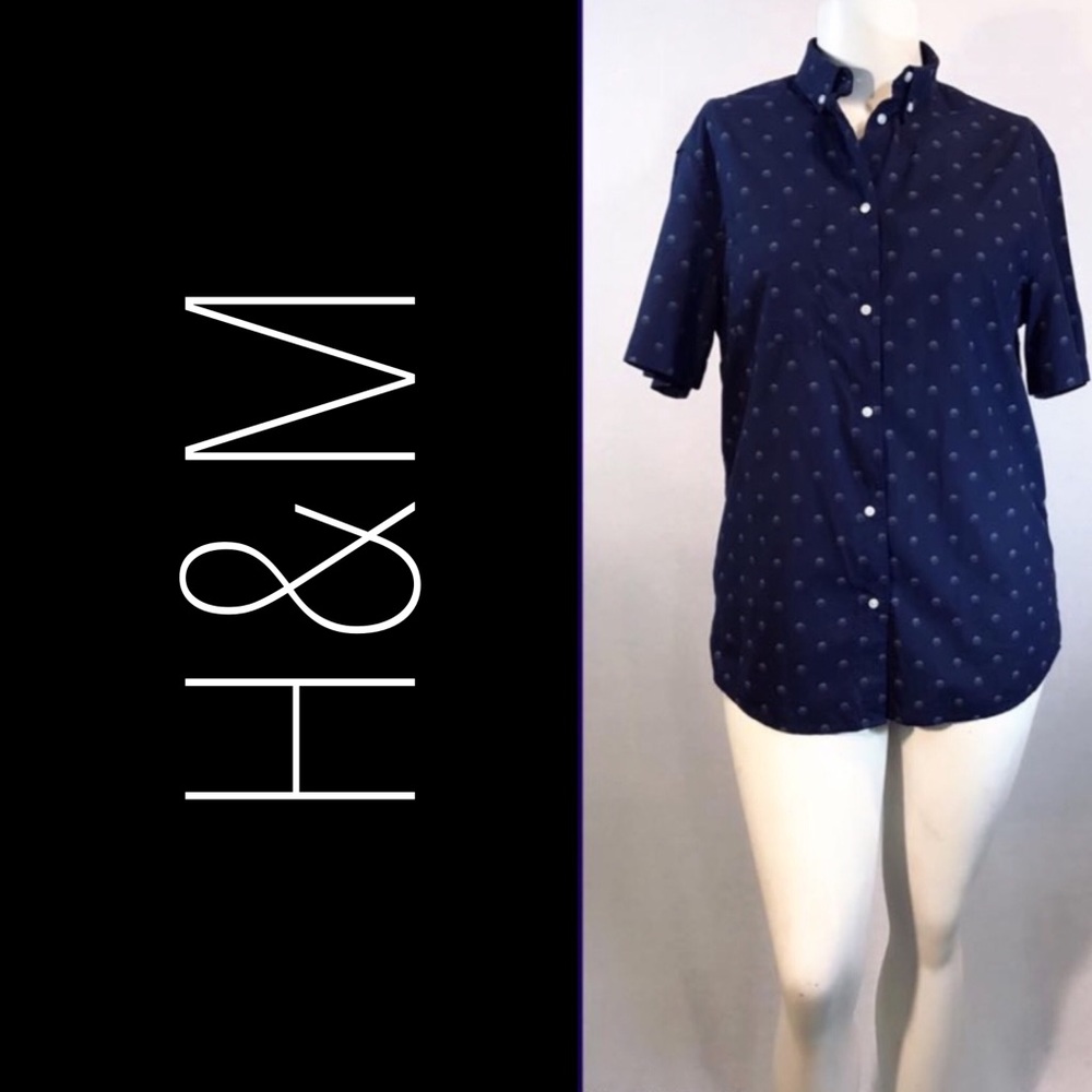 Navy Blue 100% Cotton Short Sleeve Shirts